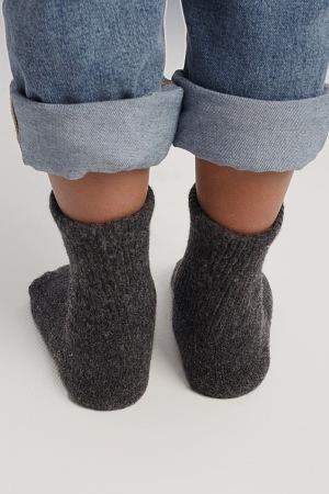 Носки детские из натуральной шерсти TOD Оймс цвет графитовый фото 4