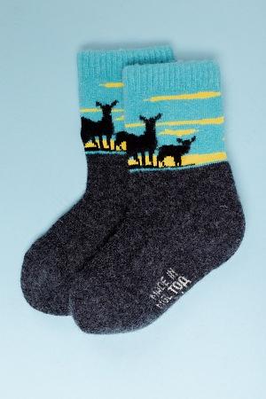 Носки детские из натуральной шерсти TOD Оймс с рисунком фото 1