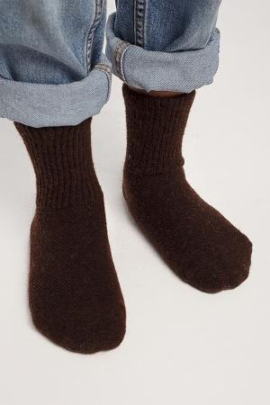 Носки детские из натуральной шерсти TOD Оймс цвет тёмно-коричневый фото 4