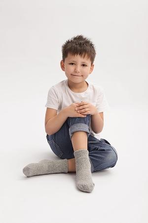 Носки детские из натуральной шерсти TOD Оймс цвет светло-серый фото 1