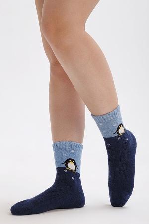 Носки шерстяные TOD Оймс с рисунком Пингвин фото 1