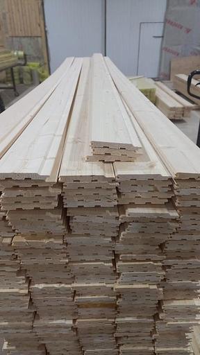 Евровагонка 12,5×90×6000 сорт АВ сосна-ель ОПТ фото 1