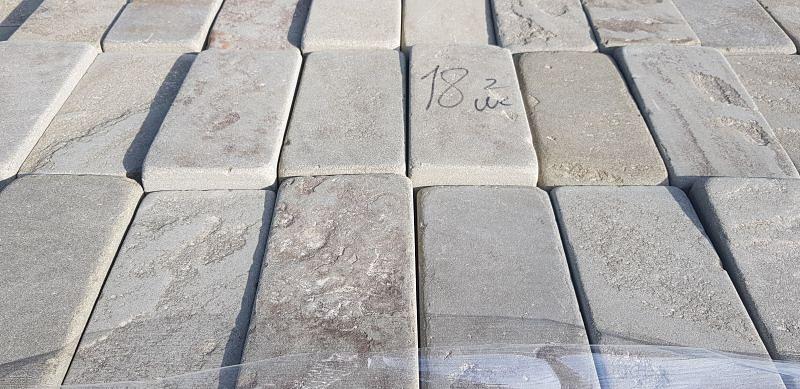 Камень песчаник серо-зелёный пиленный с четырёх сторон и галтованный, опт фото 3