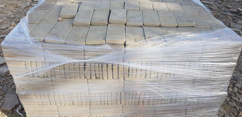 Камень песчаник серо-зелёный пиленный с четырёх сторон и галтованный, опт фото 8