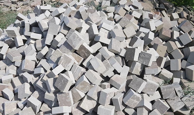 Камень песчаник серо-зелёный пиленный с четырёх сторон, опт фото 4