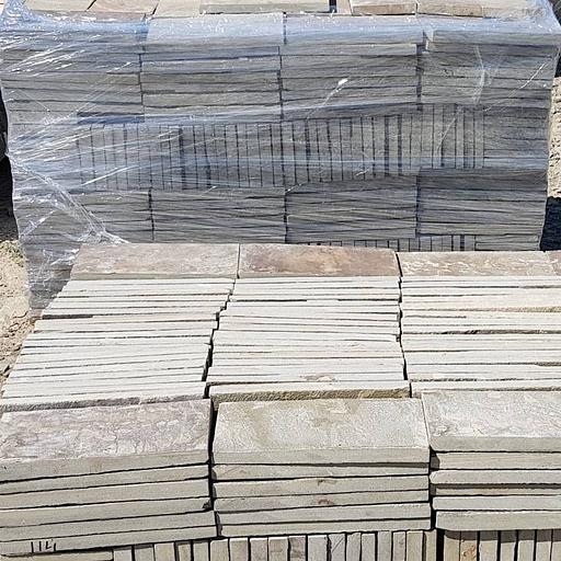 Камень песчаник серо-зелёный пиленный с четырёх сторон, опт фото 5