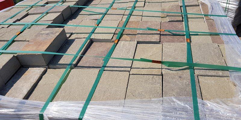 Камень песчаник серо-зелёный пиленный с четырёх сторон, опт фото 8