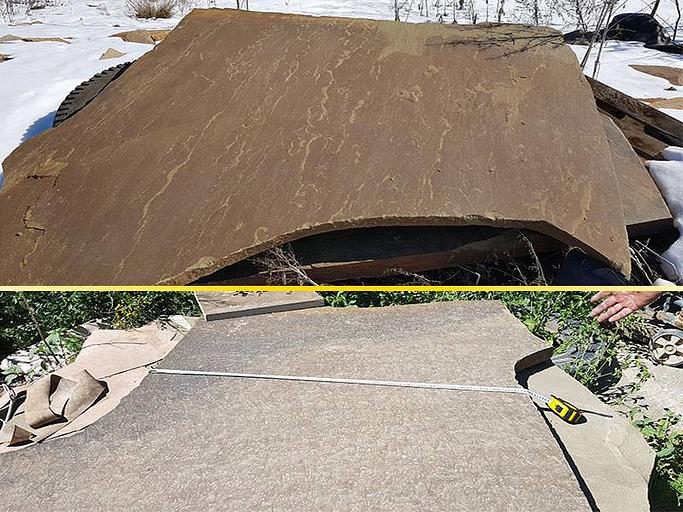 Камень песчаник серо-зелёный непиленный не обработанный (дикий), опт фото 2