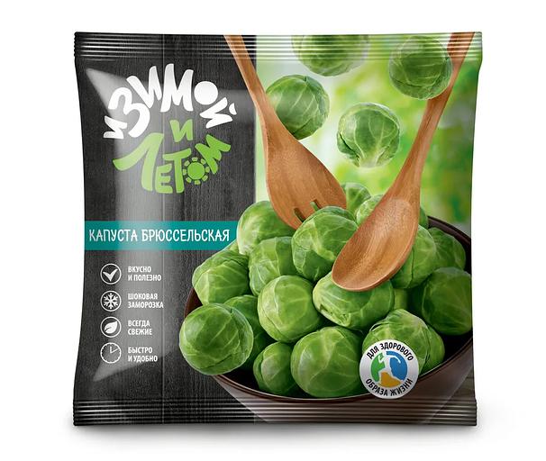 Брюссельская капуста замороженная «И зимой, и летом», 400 г ОПТ фото 1