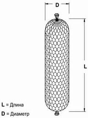 Цилиндрический габион 4 м ОПТ фото 1