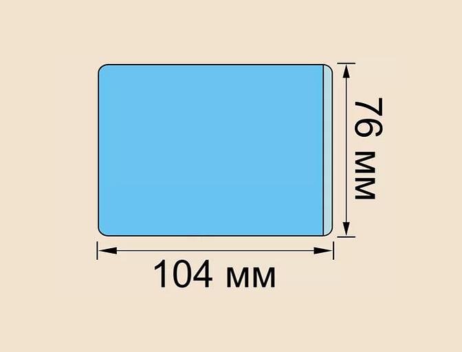 Карман большой прозрачный 104×76 мм Арт. 01.03.03, опт фото 1