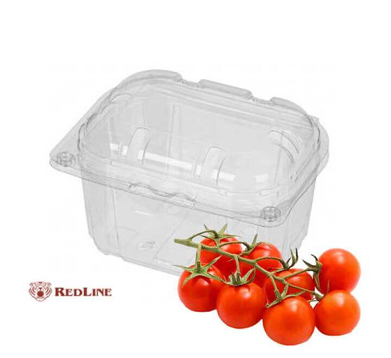 Контейнер с крышкой (ракушка) RedLine прозрачный, 250 г ОПТ фото 2