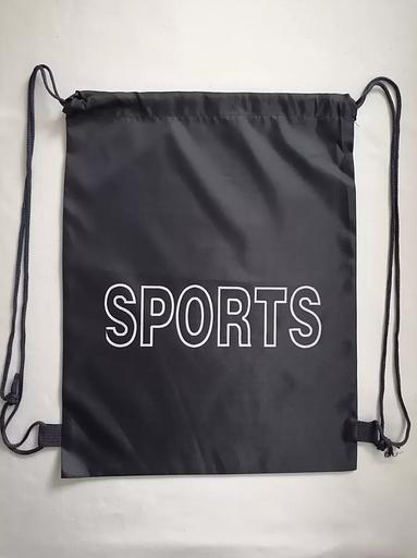 Мешок для обуви черный «Sports» ОПТ фото 2