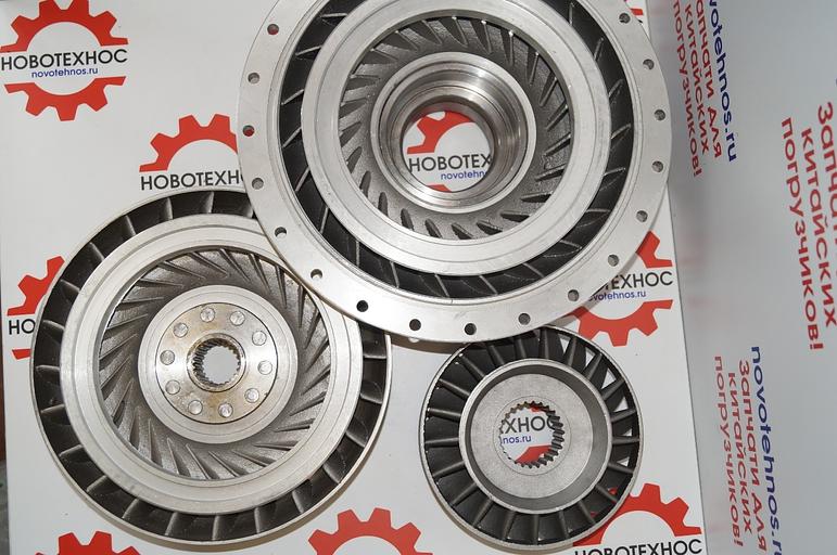 Турбина Гидротрансформатор на погрузчик ZL280D Кол-во зубьев :Передняя тарелка 32 Средняя тарелка 26 Задняя тарелка 24 фото 3