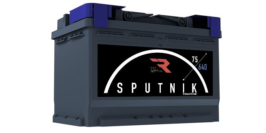 Аккумулятор Sputnik 75 А/ч, обратной полярности, конус ОПТ фото 1