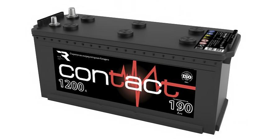 Аккумулятор Contact 190 А/ч, прямой полярности, конус ОПТ фото 2