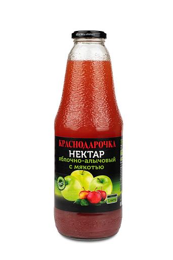 Яблочно-алычовый нектар «Краснодарочка», 1 л, опт фото 1