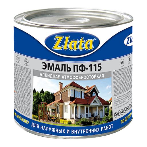 Эмаль ПФ-115 «Zlata» белая матовая 1,6 кг ОПТ фото 1