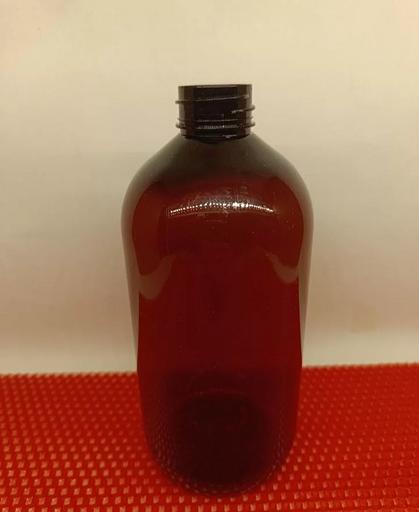 Бутылка пластиковая коричневая 500 мл, горло ДИН 28, 26.5 г фото 1