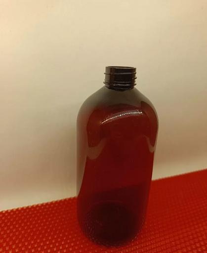 Бутылка пластиковая коричневая 500 мл, горло ДИН 28, 26.5 г фото 2