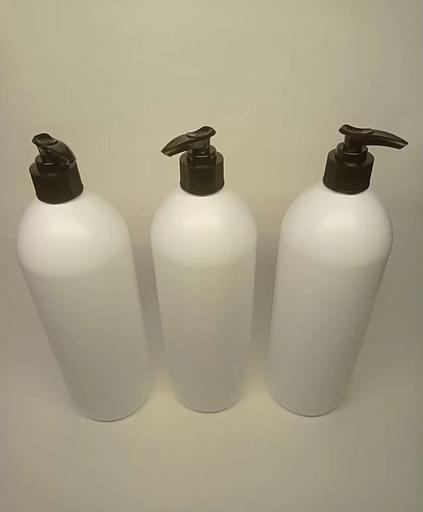 Бутылки белые ПНД 1000 мл с помпой дозатором 5 шт фото 2