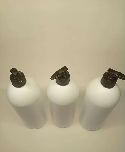 Бутылки белые ПНД 1000 мл с помпой дозатором 5 шт фото 3