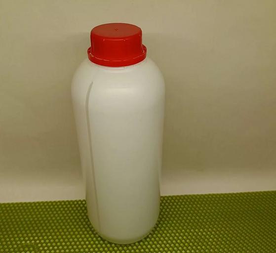 Бутылка белая ПНД 1000 мл с мерной полосой, горло 38 фото 2