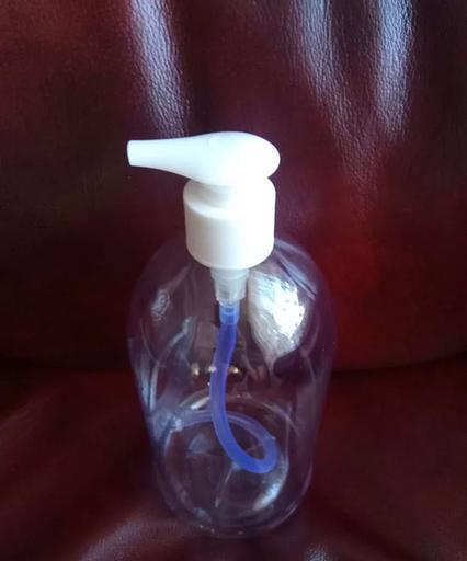 Бутылка прозрачная ПЭТ 1000 мл с помпой дозатором, 39 г фото 2