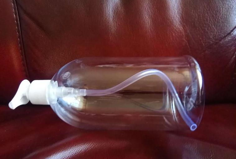 Бутылка прозрачная ПЭТ 1000 мл с помпой дозатором, 39 г фото 4