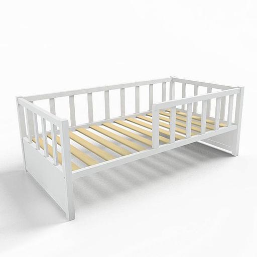 Кровать basic бук, белая, 160х80 см, опт фото 2