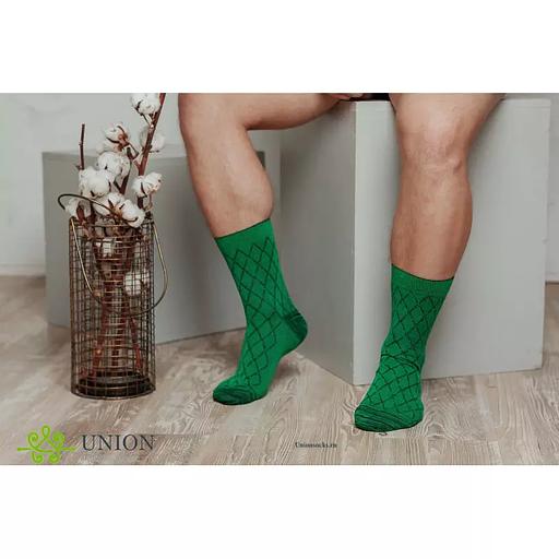 Носки мужские 10 пар «Травяной Ромб» ОПТ фото 1