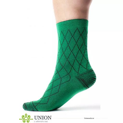Носки мужские 10 пар «Травяной Ромб» ОПТ фото 4