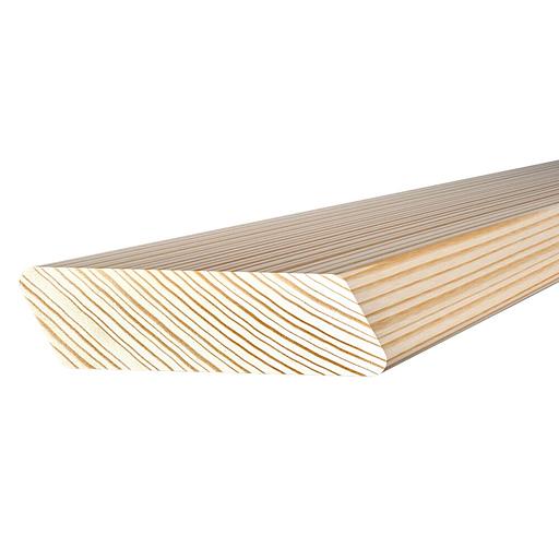 Брусок декоративный скошенный, 19х70х3000 мм, сосна, сорт Экстра, опт фото 1