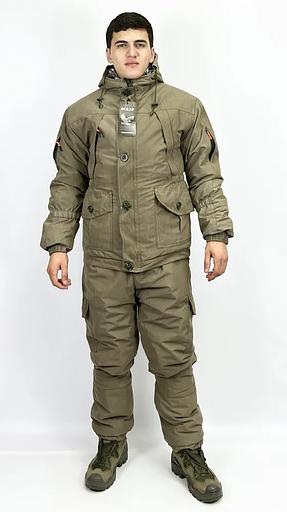 Костюм камуфляжный зимний, песочный, ткань «Финляндия», опт фото 1