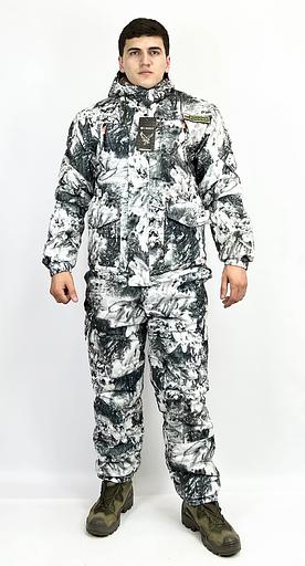 Костюм камуфляжный зимний, снежный, ткань «Алова», опт фото 1