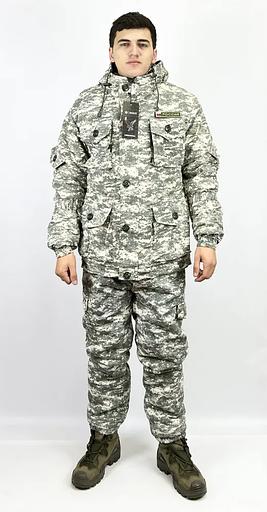 Костюм камуфляжный зимний «Горка-8», снежный, ткань «Рип-стоп», опт фото 1