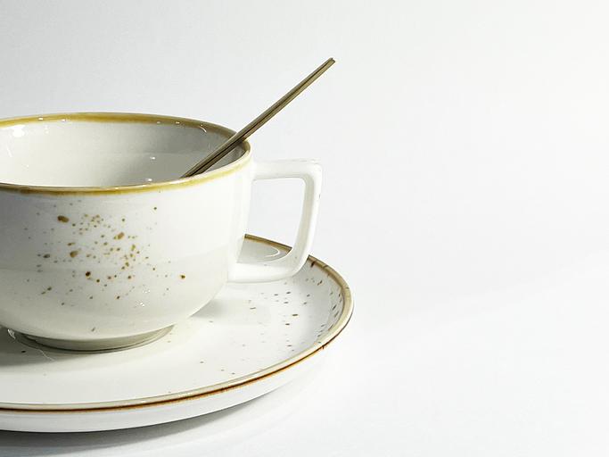 Чайная пара из фарфора 220 мл «White collection» NGD010-1 white, опт фото 2