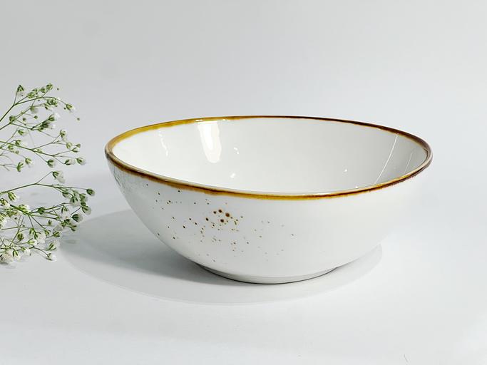 Тарелка глубокая фарфоровая 15.5 см «White collection» NGD006-1 white, опт фото 1