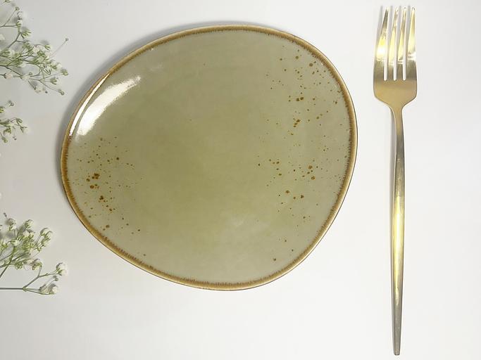 Блюдо фарфоровое 21 см «Gray collection» NGD007-2 gray, опт фото 2