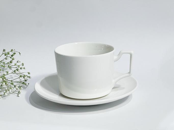 Чайная пара из фарфора 220 мл «Chalk», опт фото 1