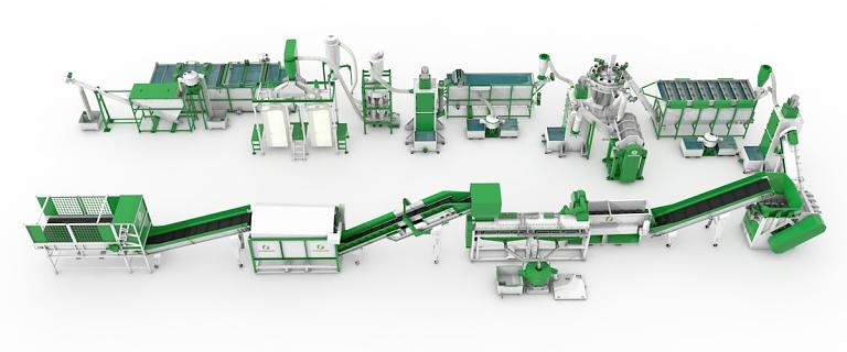 Комплекс оборудования для переработки ПЭТ бутылок «Станко-1000» фото 1
