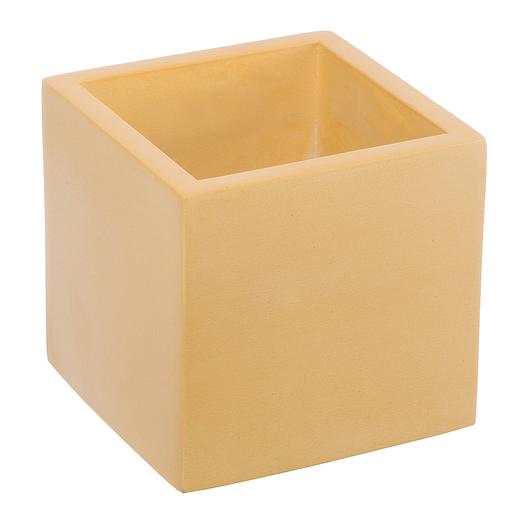 Кашпо Квадро, 0,6л., желтый фото 1