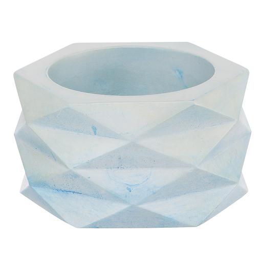 Кашпо Геометрия, 0,15л., голубой фото 1