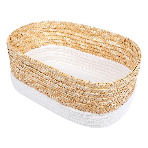 Корзина стеллажная "Сканди", Д330 Ш220 В140, молочный фото 1