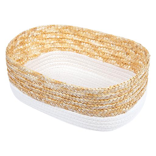 Корзина стеллажная "Сканди", Д290 Ш190 В120, молочный фото 1