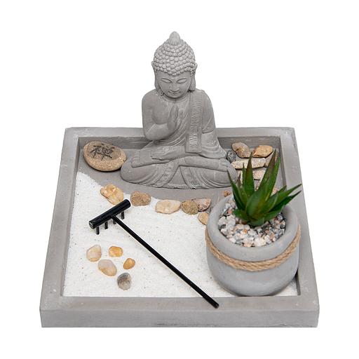 Декор сет Будда, Д200 Ш200 В110, серый фото 1