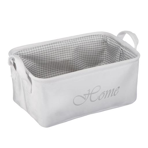 Корзина для хранения "Велюр", Д250 Ш190 В140, белый фото 1