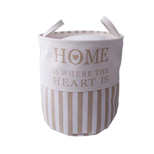 Корзина тканевая для белья "Home", Д360 Ш360 В390, бежевый фото 1