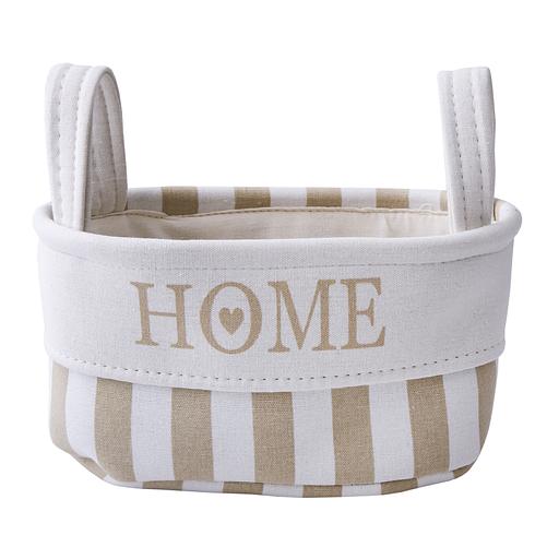 Корзина тканевая для хранения "Home", Д360 Ш270 В180, бежевый фото 1