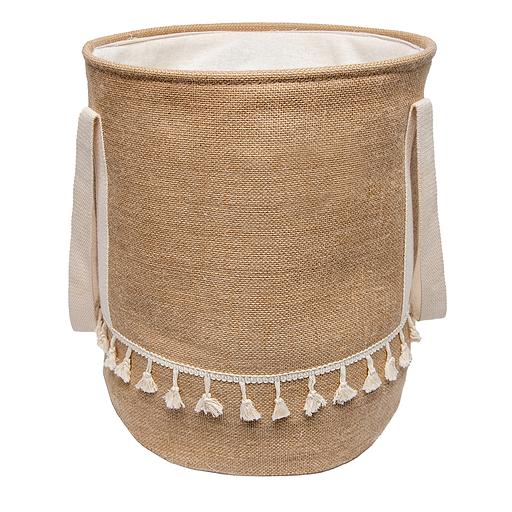 Корзина бельевая с ручками "Кантри", Д350 Ш350 В420, бежевый фото 1